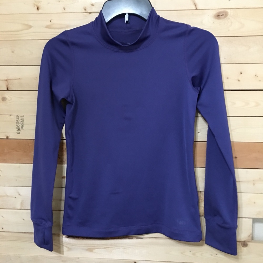 REI Children purple blue Long sleeve activewear Girls top kids size M (10/12)
